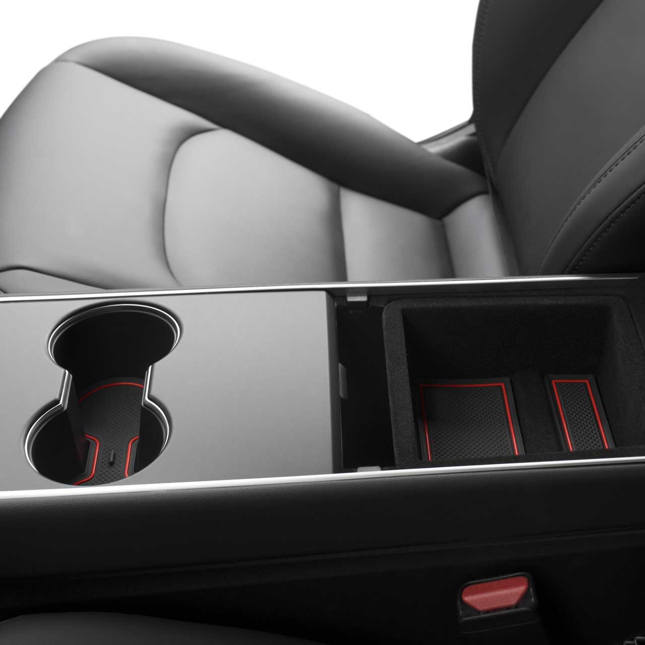 Auto TPE Mittelkonsole Getränkehalter Einsatz ersetzen für Tesla Model 3 Y  2021