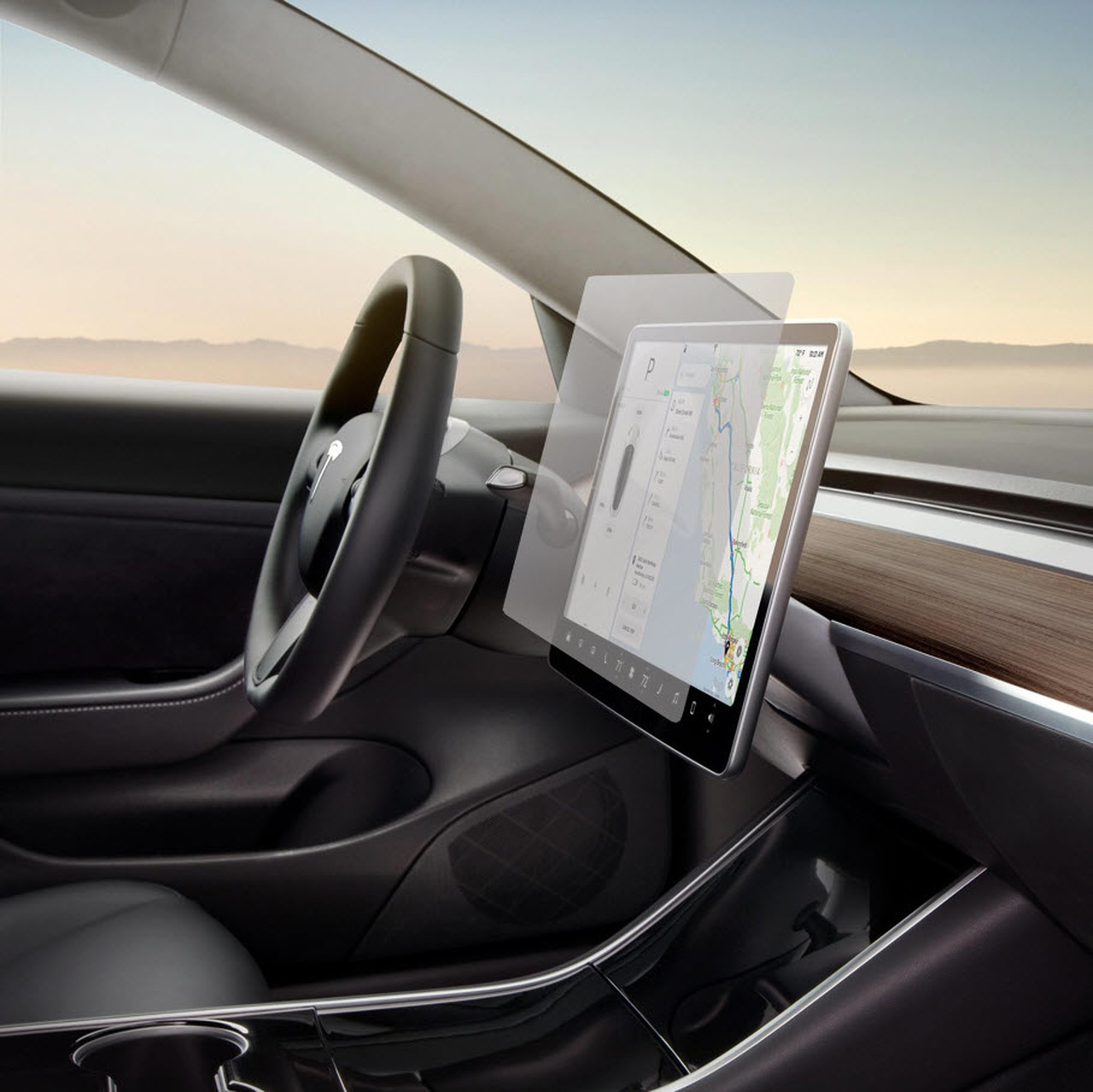 Flexible Displayschutzfolie für das Tesla Model 3 