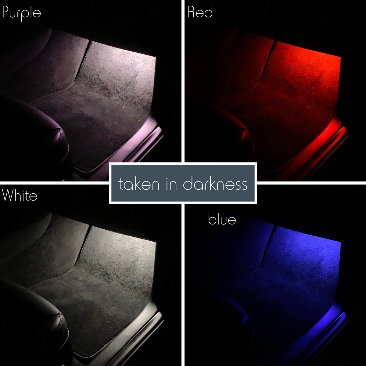 LED Fußraum-Beleuchtung in verschiedenen Farben 